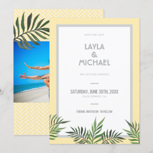 Palm Springs Foto Save the Date Einladung