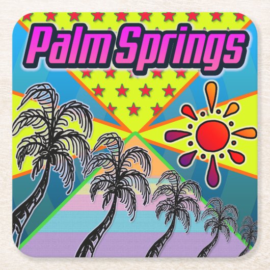 Palm Springs Freedom Untersetzer (Vorderseite)