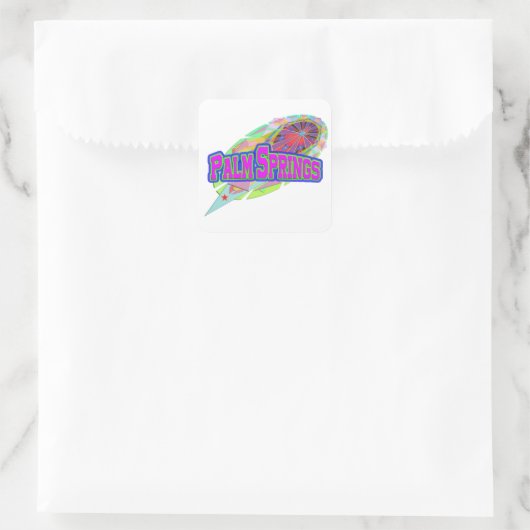 "Palm Springs" Future Sticker (Tasche)