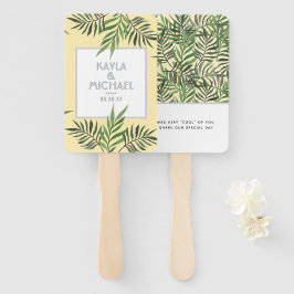 Palm Springs Gastgeschenk Hochzeit Fächer