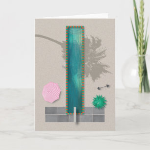 Palm Springs-heiße Klima Festivus Pool-Karte Feiertagskarte