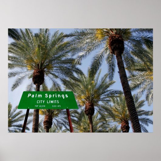 Palm Springs heißt dich herzlich willkommen! Poster (Vorne)