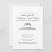 Palm Springs Junggeselinnen-Abschied Einladend maß Einladung (Rückseite)