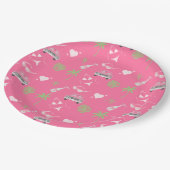 Palm Springs Junggeselinnen-Abschied Paper Teller (Schrägansicht)