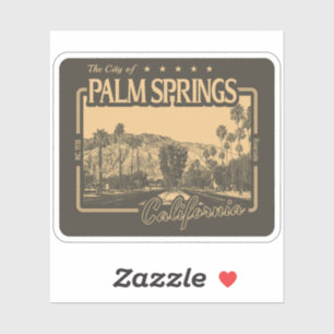 PALM SPRINGS KALIFORNIA - STADT PALM SPRINGS CA AUFKLEBER