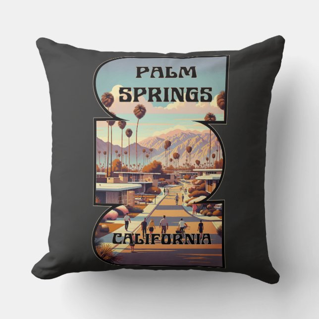 Palm Springs, Kalifornien Kissen (Vorderseite)