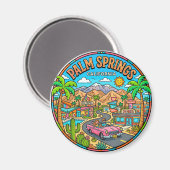 Palm Springs Kalifornien Magnet (Vorderseite/Rückseite)