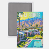 Palm Springs Kalifornien Magnet (Vorderseite/Rückseite)