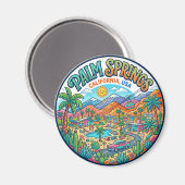 Palm Springs Kalifornien Magnet (Vorderseite/Rückseite)
