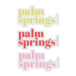 Palm Springs Kalifornien modernes Urlaubsziel Aufkleber