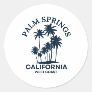 Palm Springs Kalifornien Runder Aufkleber