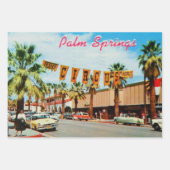 Palm Springs, Kalifornien, Vintag, Geschenkpapier Set (Vorderseite 3)