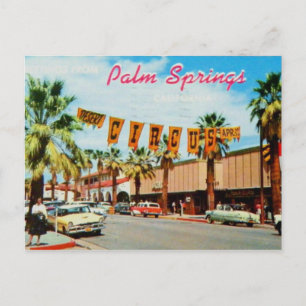 Palm Springs, Kalifornien Vintage-Foto von 1950 Postkarte