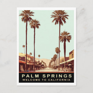 Palm Springs, Kalifornien, Vintage Reise Postkarte