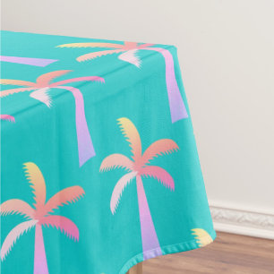 Palm Springs Karibik Blau Tropische Palme Tischdecke