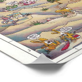 Palm Springs-Karte Poster (Ecke)