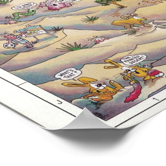 Palm Springs-Karte Poster (Ecke)