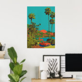 Palm Springs Kunstprint Mid-Century Modern Auto Poster (Heimbüro)