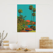 Palm Springs Kunstprint Mid-Century Modern Auto Poster (Küche)