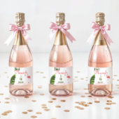 Palm Springs Last Flamingle Bachelorette Party Schaumweinetikett