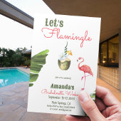 Palm Springs Last Flamingle Bachelorette Weekend Einladung