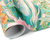 Palm Springs-Laub Geschenkpapier (Rolleneckpunkt)