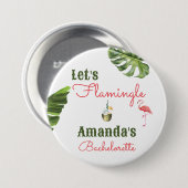 Palm Springs letzter Flamingle-Junggeselinnen-Absc Button (Vorne & Hinten)