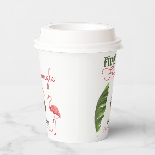 Palm Springs letzter Flamingle-Junggeselinnen-Absc Pappbecher (Rechts)