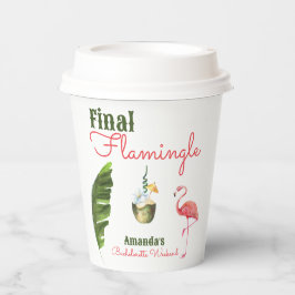 Palm Springs letzter Flamingle-Junggeselinnen-Absc Pappbecher