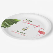 Palm Springs letzter Flamingle-Junggeselinnen-Absc Pappteller (Schrägansicht)