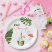 Palm Springs letzter Flamingle-Junggeselinnen-Absc Pappteller (Party)