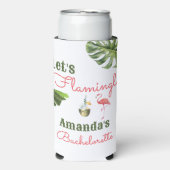 Palm Springs letzter Flamingle-Junggeselinnen-Absc Selters Dosenkühler (Seltzer Vorderseite)