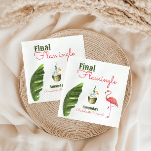 Palm Springs letzter Flamingle-Junggeselinnen-Absc Serviette