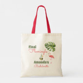 Palm Springs letzter Flamingle-Junggeselinnen-Absc Tragetasche (Rückseite)