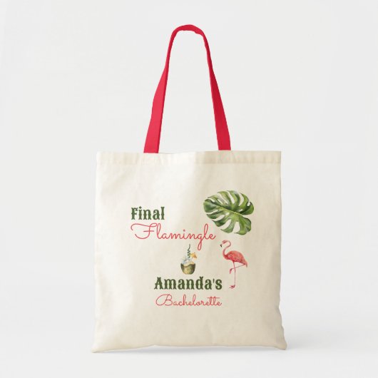 Palm Springs letzter Flamingle-Junggeselinnen-Absc Tragetasche (Vorne)