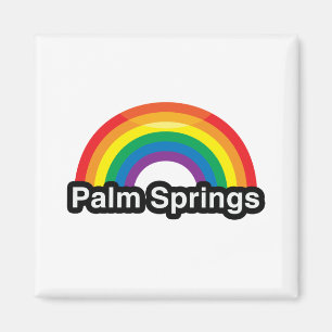 PALM SPRINGS LGBT PRIDE RAINBOW -.pnng Magnet
