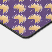 Palm Springs Lila und Gold Fan Palm Schreibtischunterlage (Ecke)