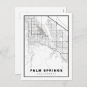 Palm Springs Map Feiertagspostkarte (Vorne/Hinten)