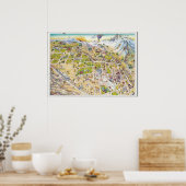 Palm Springs Map Poster (Küche)