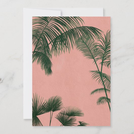 Palm Springs Menu (Rückseite)