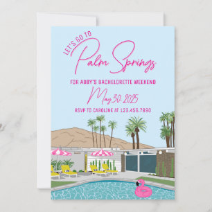 Palm Springs Mid-Century Mod Einladungsvorlage Einladung