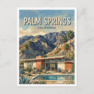 Palm Springs Midcentury Modern District Kalifornie Postkarte
