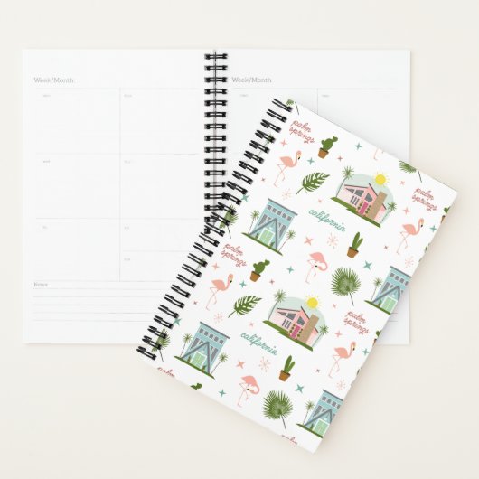 Palm Springs Midjahrhundert Pink House Flamingo Ca Planer (Anzeige)