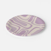 Palm Springs Mitte Jahrhundert Abstraktes Muster L Pappteller (Schrägansicht)