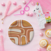 Palm Springs Mitte Jahrhundert Modernes Boho Abstr Pappteller (Party)