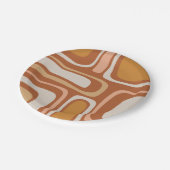 Palm Springs Mitte Jahrhundert Modernes Boho Abstr Pappteller (Schrägansicht)