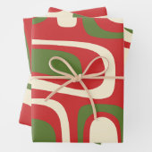 Palm Springs Mittelalter Moderner Retro Abstrakte  Geschenkpapier Set (Beispiel)