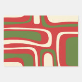 Palm Springs Mittelalter Moderner Retro Abstrakte Geschenkpapier Set (Vorderseite)