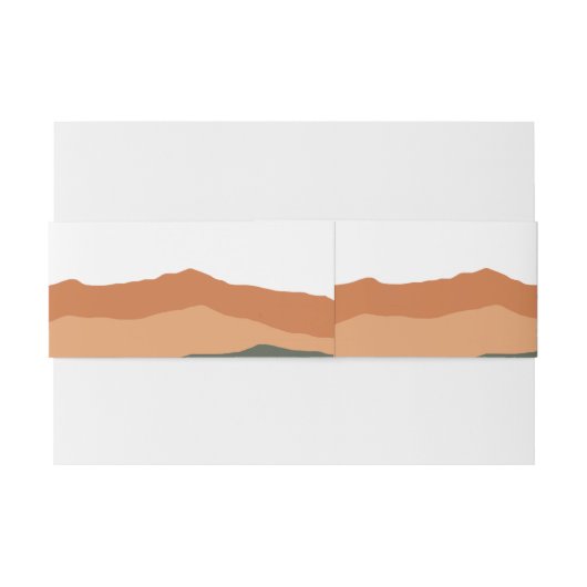 Palm Springs Moderne Hochzeitseinladung Bauchband Einladungsbanderole (Rückseitenbeispiel)