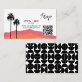 Palm Springs Moderne UAwg Umschließkarte Begleitkarte (Vorne/Hinten)